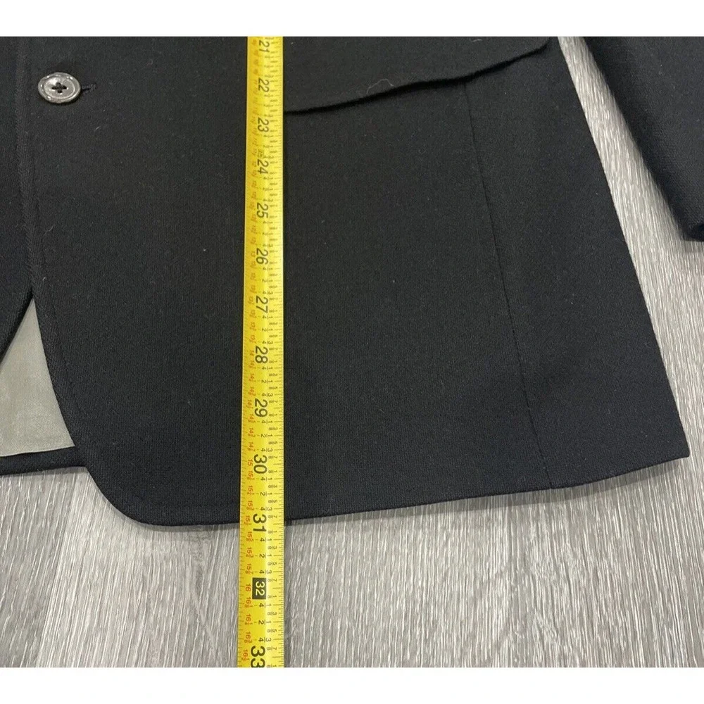 Saks Fifth Avenue Black Wool Cashmere Luxury Designer USA Sport‎ Blazer Mens 42R